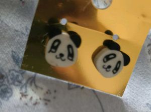 Panda Earrings