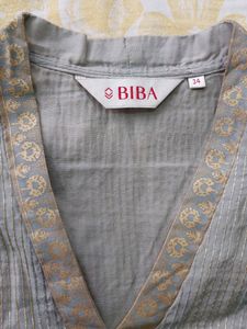 Biba Grey Color Kurta