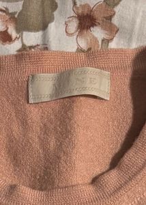 Peach Short Sleeve Top