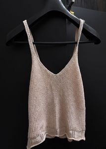 Cute baby pink Knit Tank Top