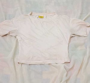 Cropped White T-Shirt