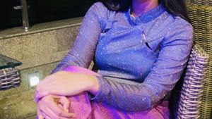 Sparkly Grey Long Sleeve Top