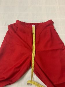 2Pc Set | Blood Red Kashmiri Suit Pant