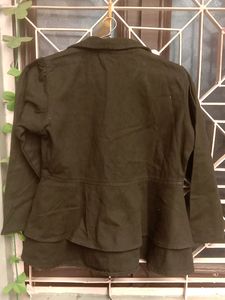 Women Blazer In Cotton Fabric