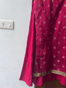 Red Kurti With FREE palazzo