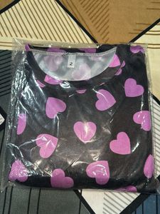 Heart Print Pajama Set
