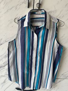 Striped Sleeveless Vintage Top