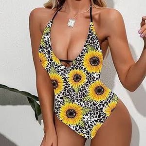 Sunflower padded Print Swimsuit