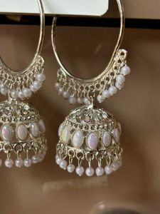 Hoop Jhumka Earrings 🌸