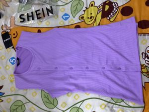 SHEIN Lavender Sleeveless Ribbed top
