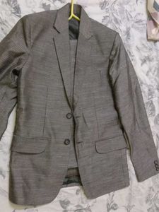 Men's Grey Striped Suit