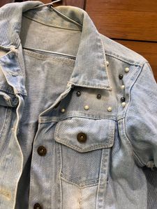 Denim Jacket with Studs