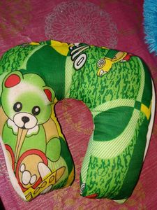 Baby Neck Pillow - Green Bear
