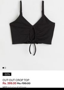 H&M Cut-Out Crop Top