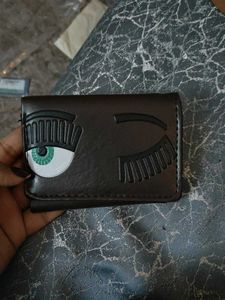 Winking Eye Brown Wallet