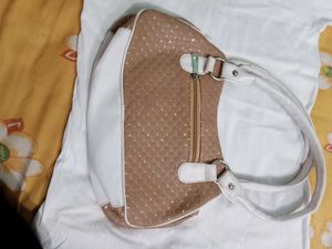Brown Quilted Handbag