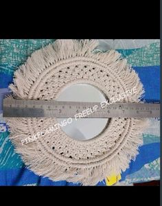 8.5 Inches Macrame Mirror