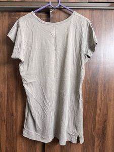 Casual Olive Graphic T-Shirt
