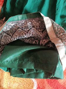 Green Embroidered Kurta