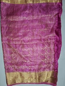 Rose Colour Festive Saree