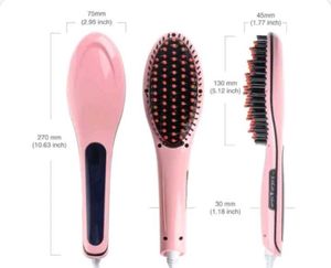 Pink Hair Straightening Brush