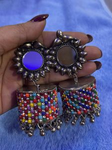 Colorful Jhumka Earrings