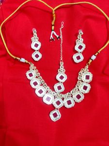 Pink Stone Jewelry Set, Brand New 👉Unused