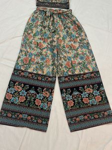 Berrylush Women Lovely Multi-coloured Top&amp;palazos