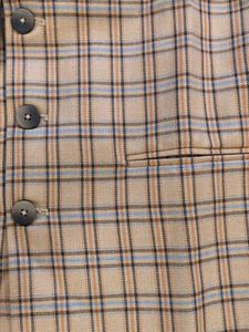 XXL - Brown Chequered Nehru Jacket