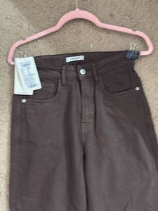 Brown Straight Leg Jeans