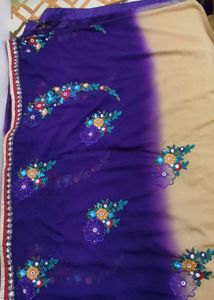 Dual Color Saree