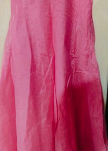 Pink Floral Embroidered Dress