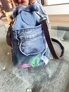 Denim Patchwork Handbag