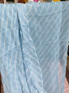 Blue Printed Kurta Set