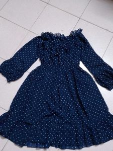 Polka Dot Off-Shoulder Dress