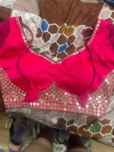 Pink/Multicolour Lehanga with dupatta