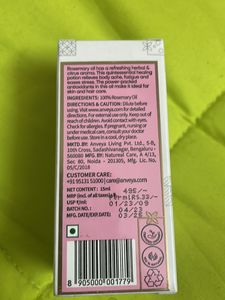 Anveya Naturals By ThriveCo Rosemary Essential Oil