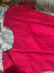 Magenta Pink Cotton Kurti