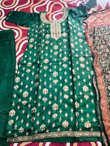 Green Party Wear Suit