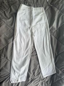 White Straight Leg Jeans