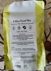Price Drop Turmeric Facial Wax - 6 Min