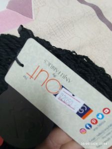 Black Crochet Knit Hoodie