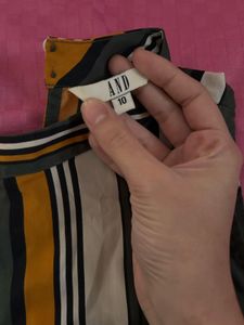AND Sleeveless Striped Formal Wear Top