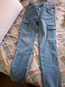 Boys' Denim Cargo Pants