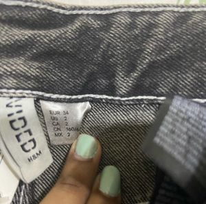 H&amp;M High Waist Ribbed Jeans