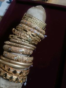 Golden kanganSetpolish kabhi nahin jayegi gold loo