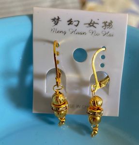 Gold tone Mini Jhumki Drop Earrings