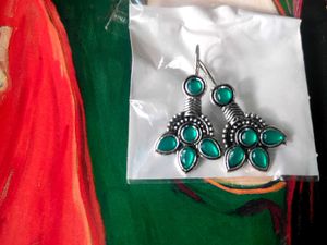 Green Stone Earrings