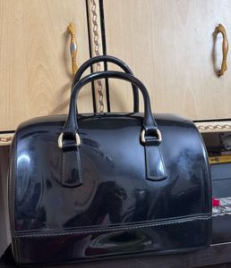 Furla Black Candy Satchel Bag