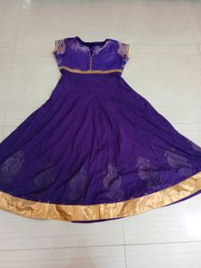 Purple Embroidered Kurta